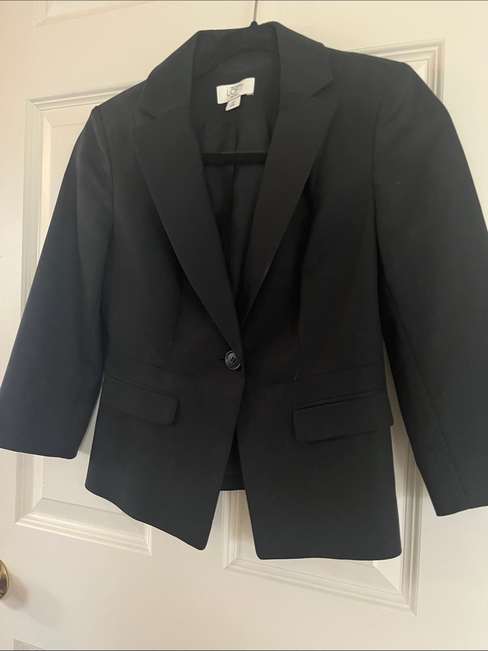 LOFT Black Single-Button Women's Blazer